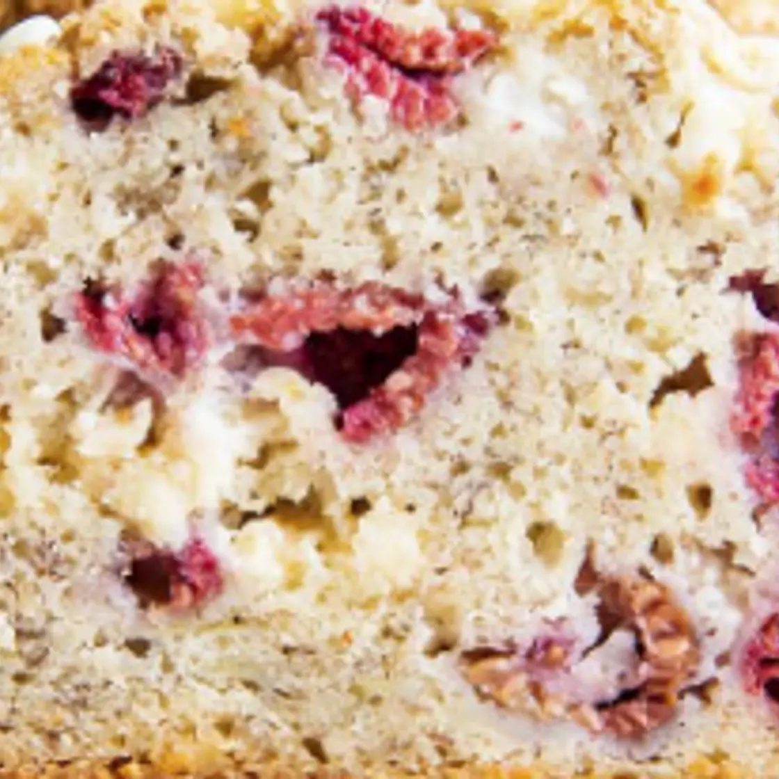White Chocolate Strawberry Banana Bread