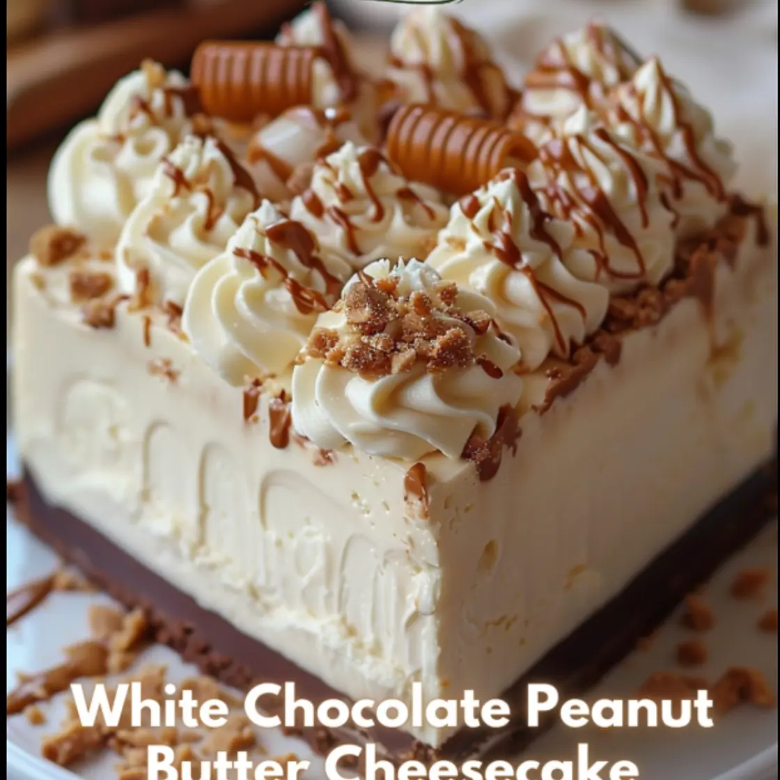 White Chocolate Peanut Butter Cheesecake