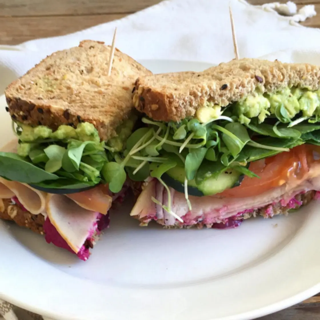 Turkey and Veggies Sandwich