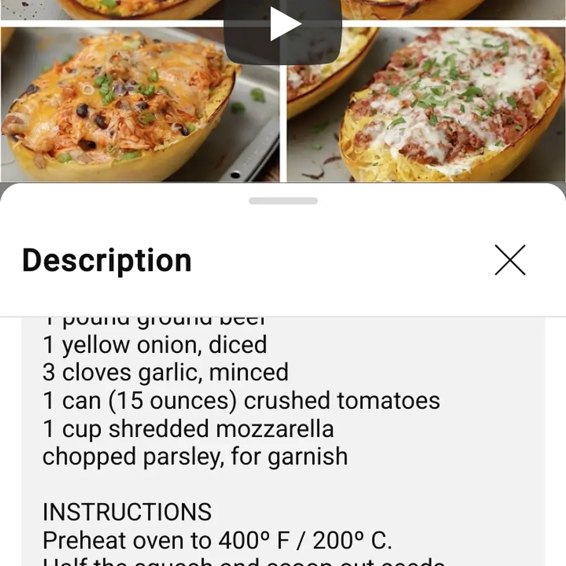 Tasty's spaghetti squash