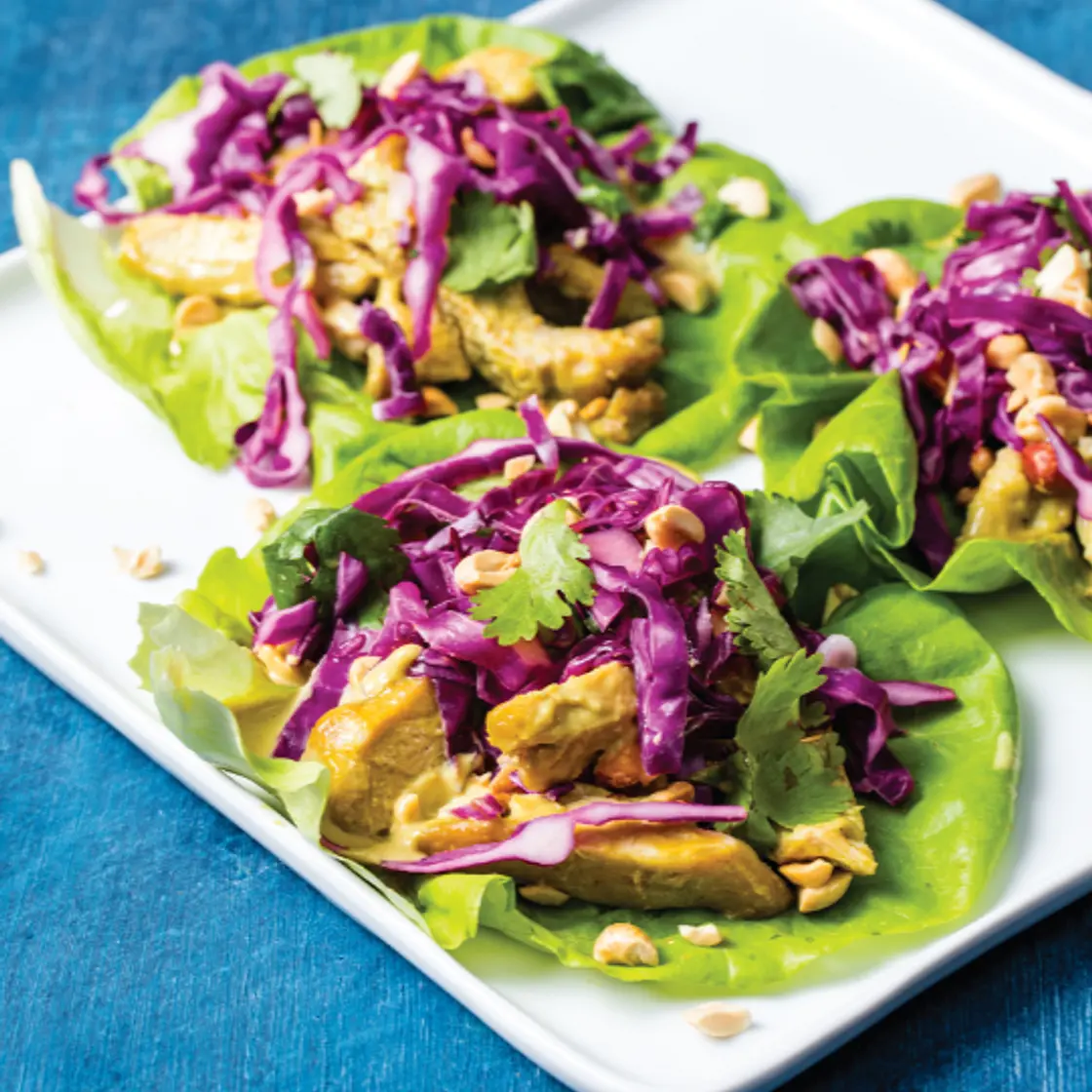 Thai Chicken Lettuce Wraps