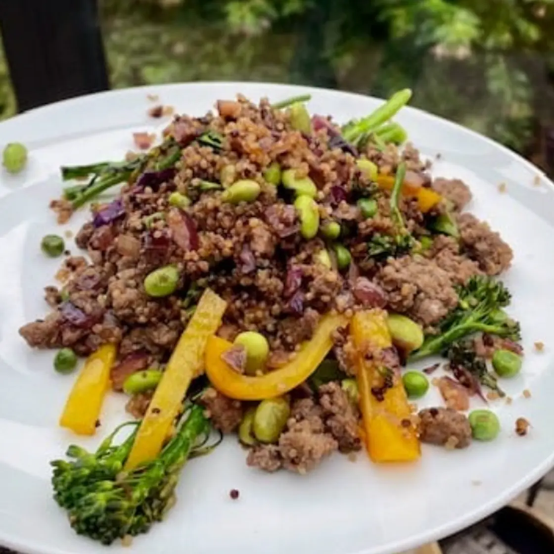 Chicken mince stir fry