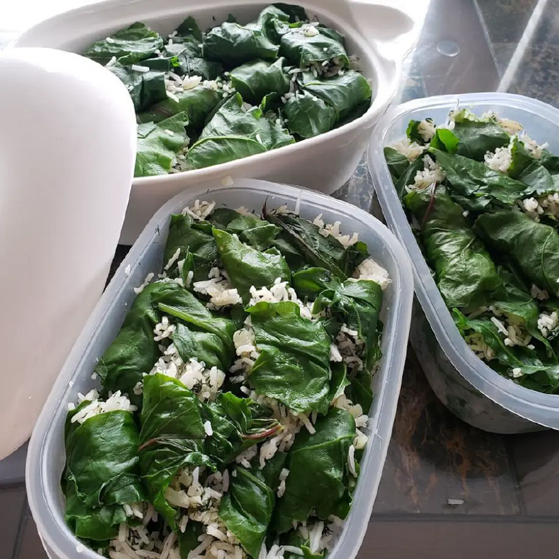 Beetroot Top Cabbage Rolls