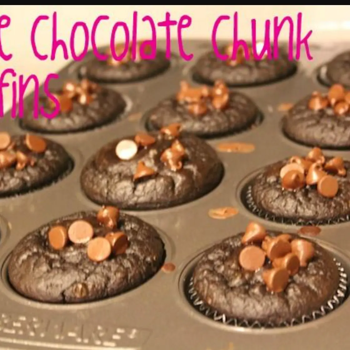 Dashing Dish Triple Chocolate Chunk Muffins
