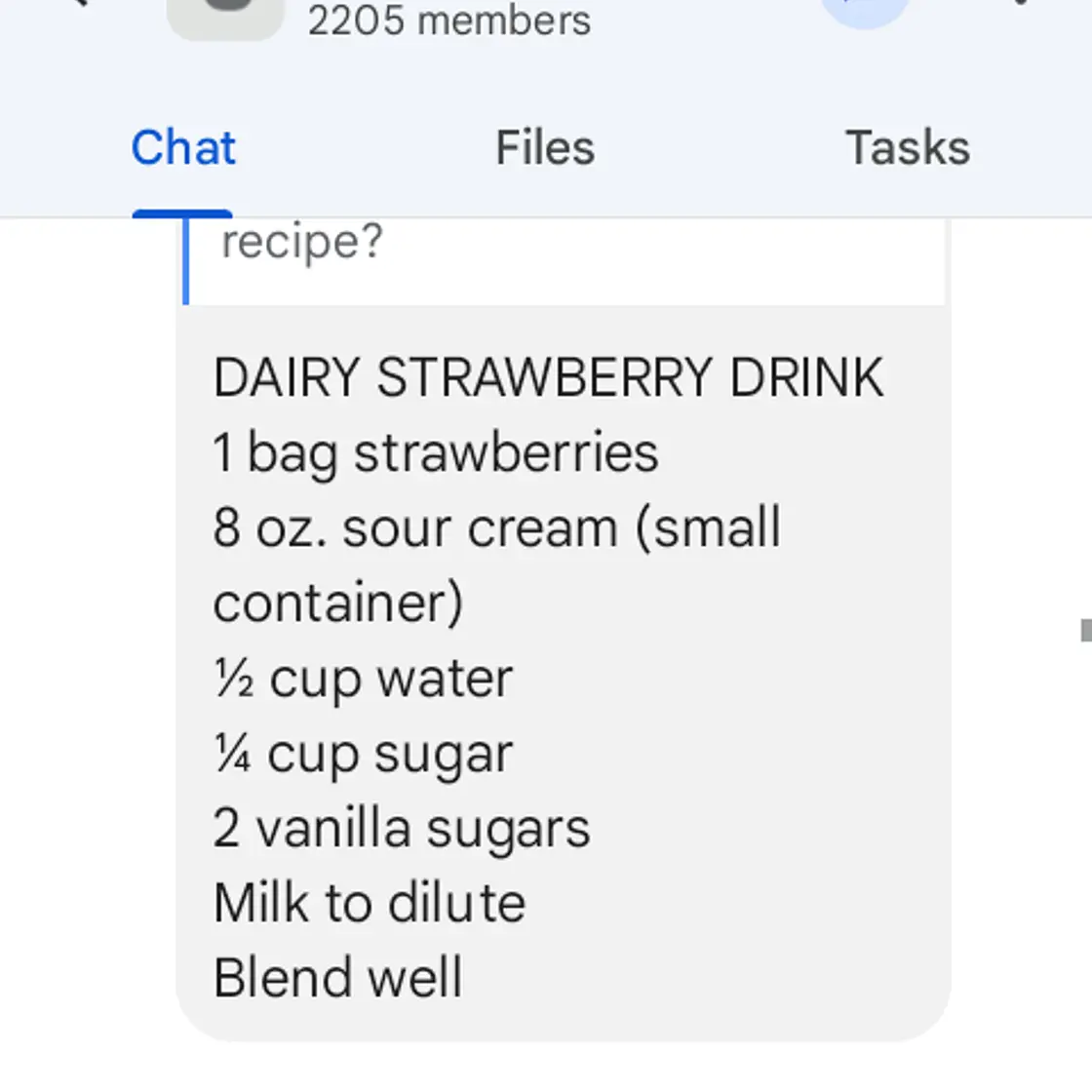 Strawberry milky drink