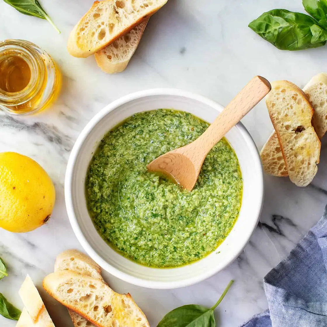 Basil and lemon pesto - www.loveandlemons.com