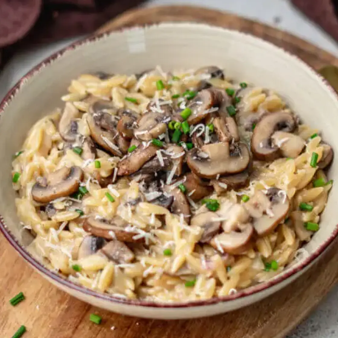 Cremige Risoni (mit Champignons)