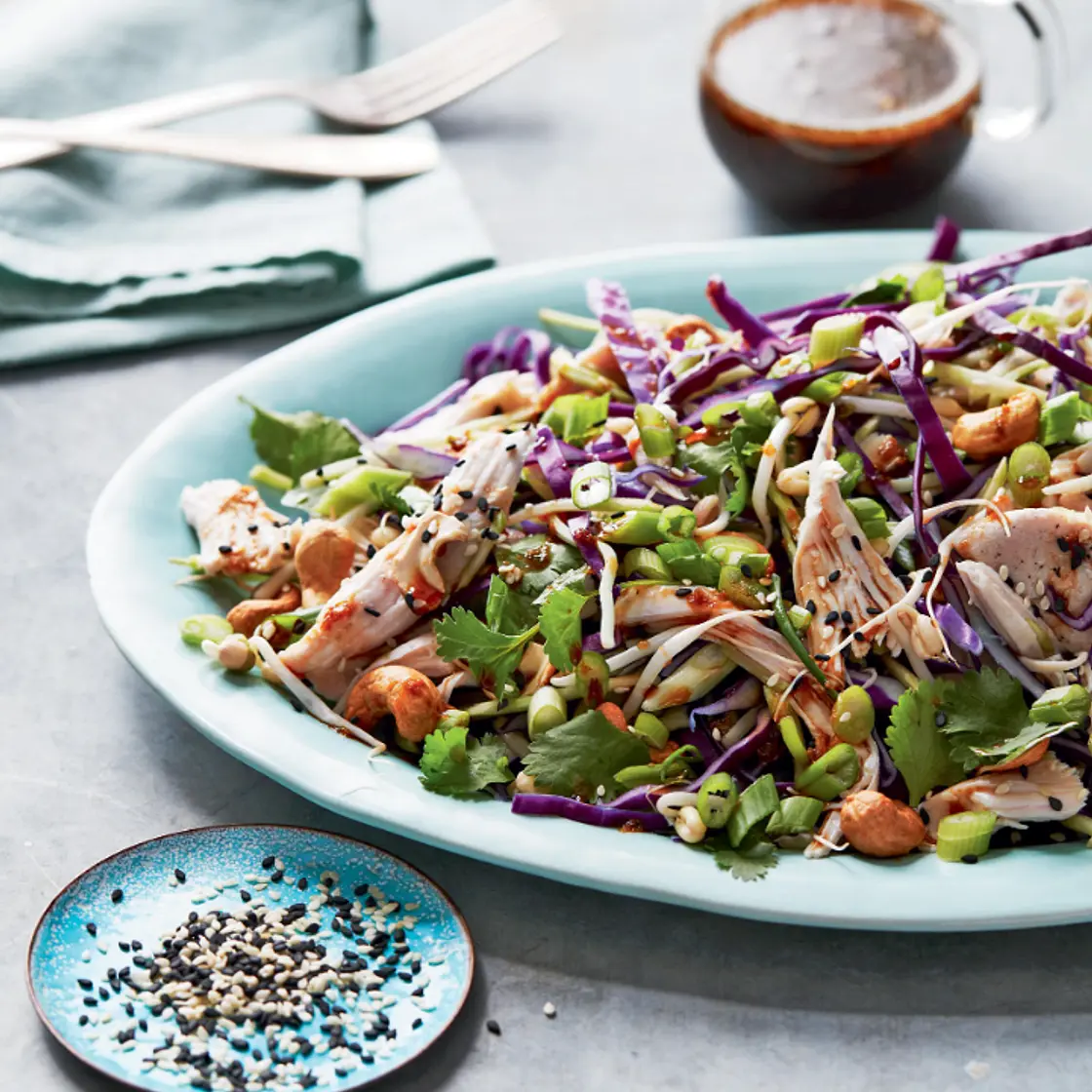 Oriental Chicken Salad with Sesame Dressing