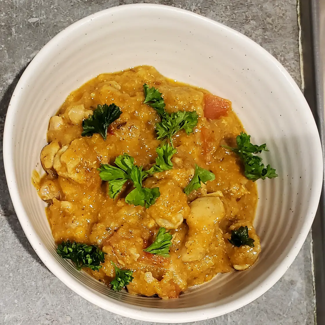 Chicken and lentil curry