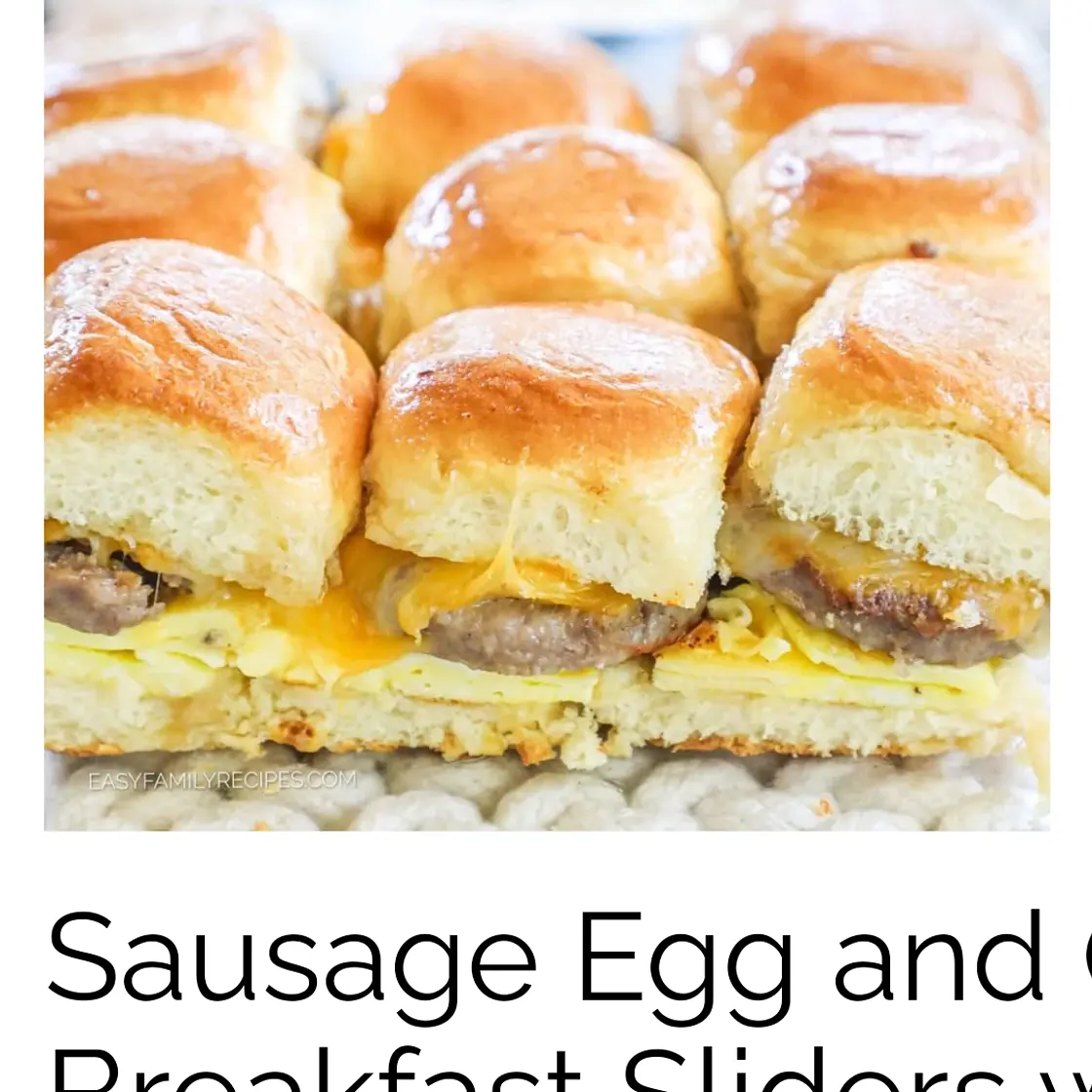 Hawaiian Roll Breakfast Sliders