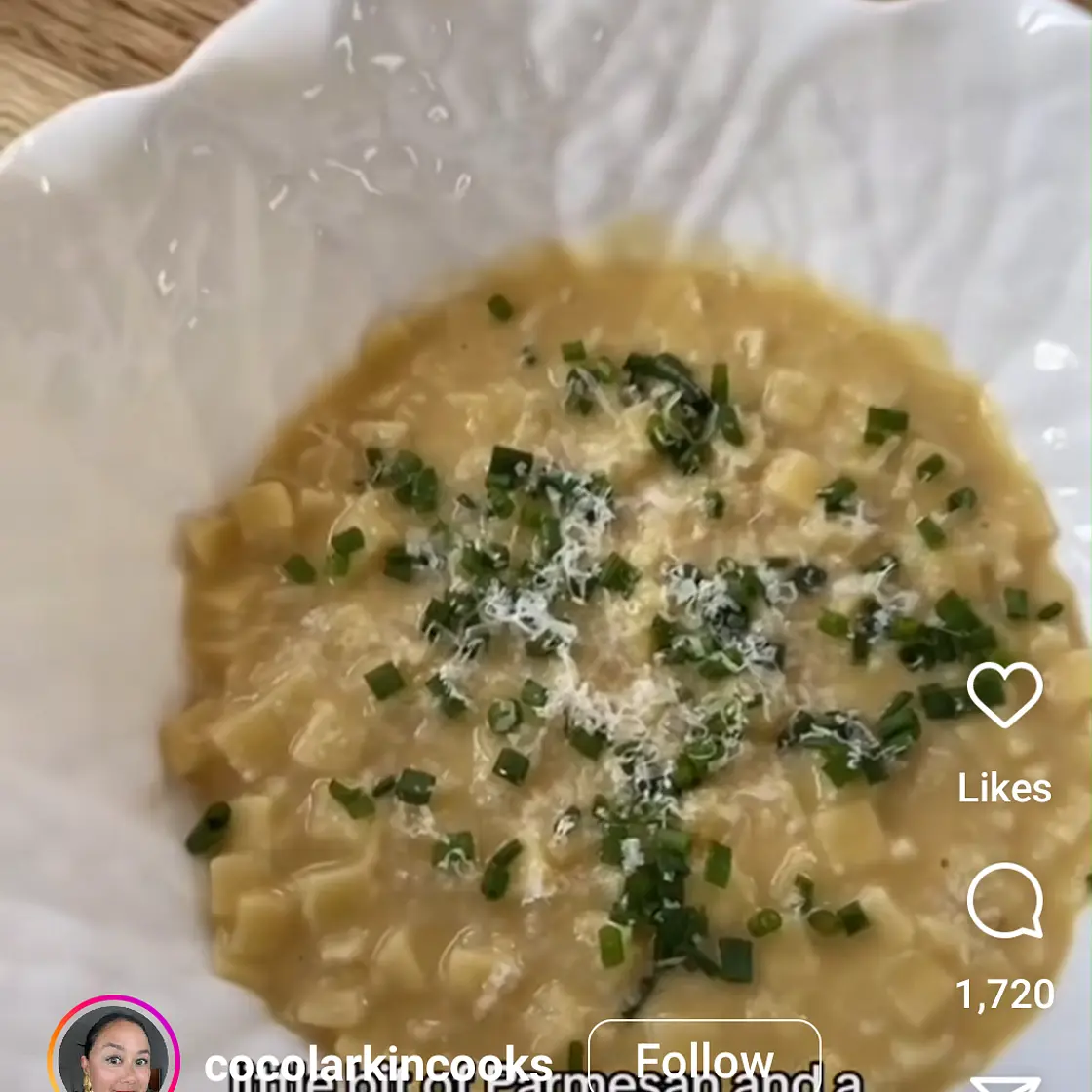 Quadretti with chickpea cream sauce