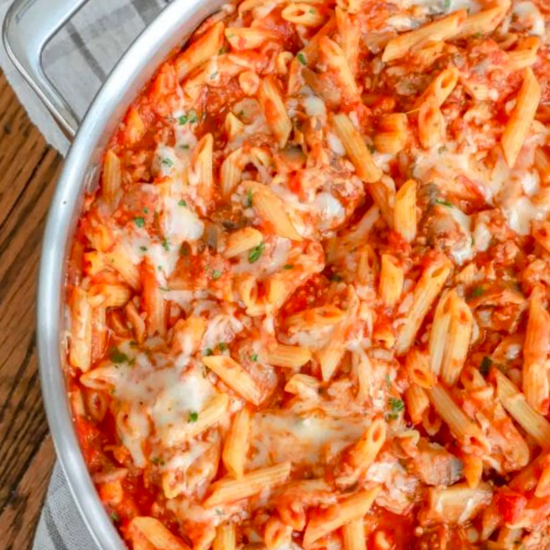 Cheesy Sausage Pasta