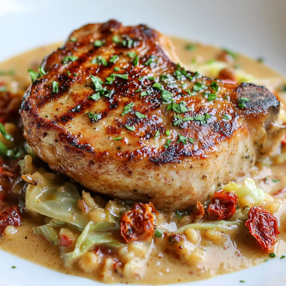 Pork Chops in Sun-Dried Tomato "Cream" Sauce