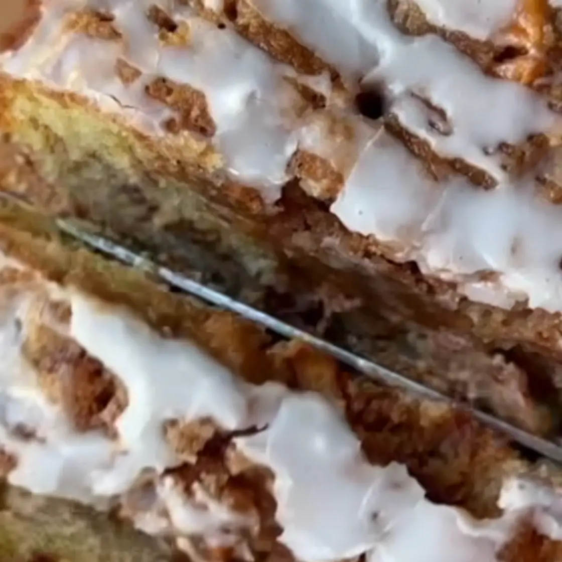 Apple fritter loaf cake