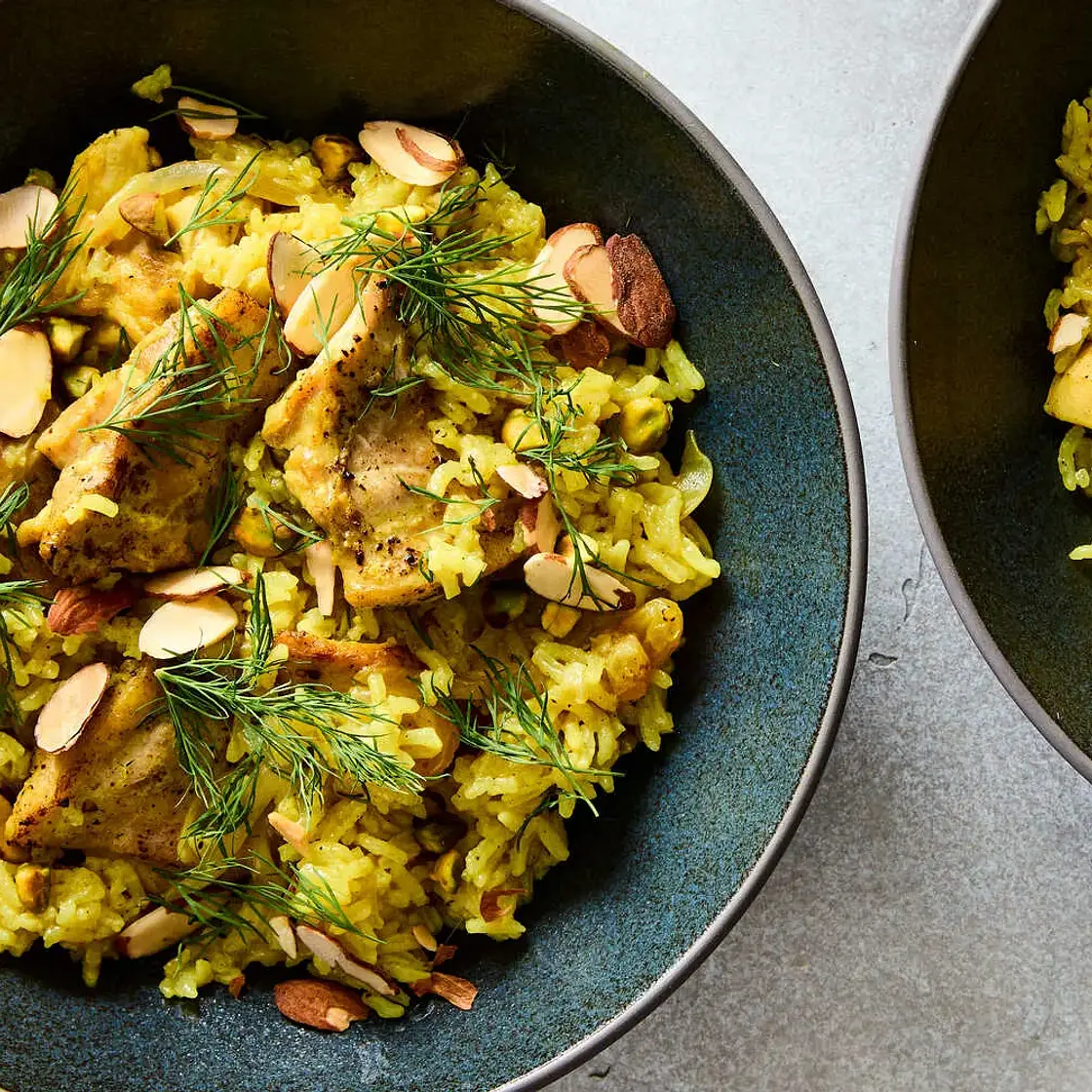 Spiced Chicken and Rice With Cardamom and Cinnamon
