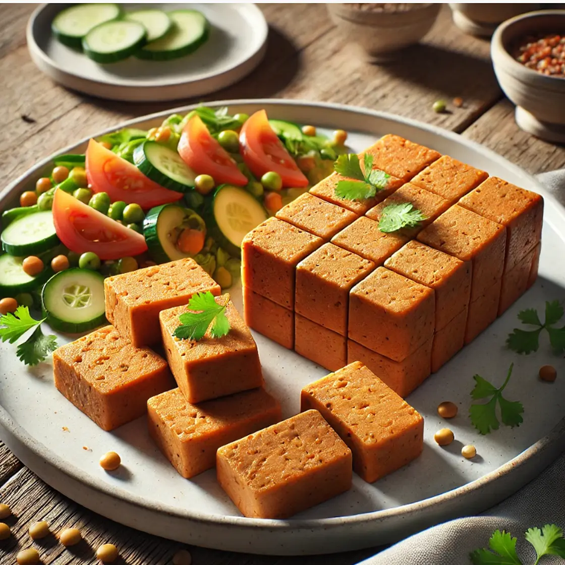Vegan Lentil Moi Moi