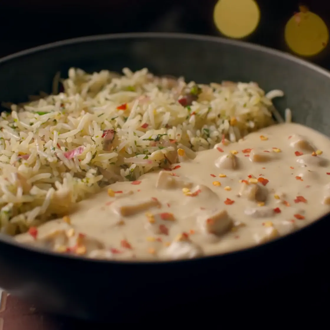 Creamy Mushroom with Lemon Coriander Rice | Sanjyot Keer