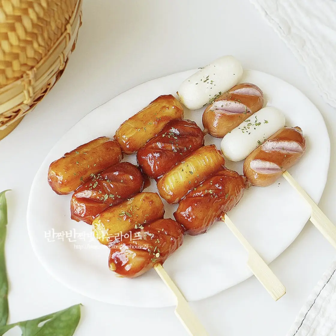 휴게소 간식 소떡소떡 만들기