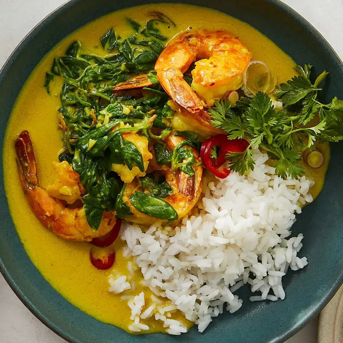 Ginger-Garlic Shrimp With Coconut Milk