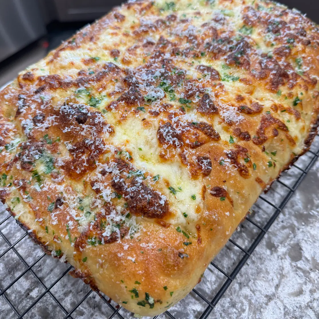 Garlic Butter + Cheese Stuffed Focaccia