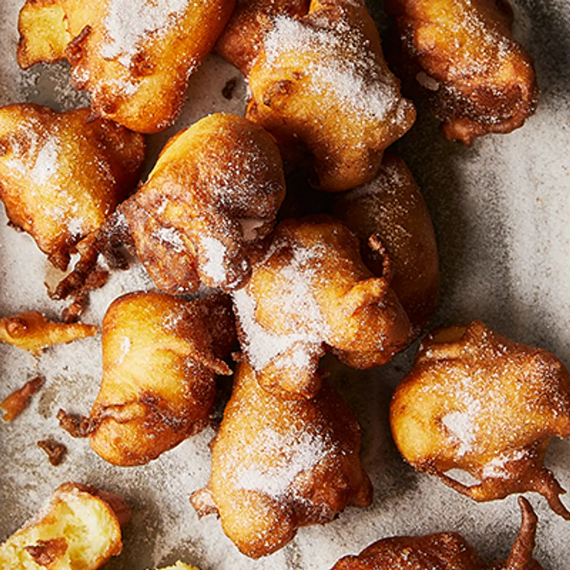 Apple Fritters with Cinnamon Sugar
