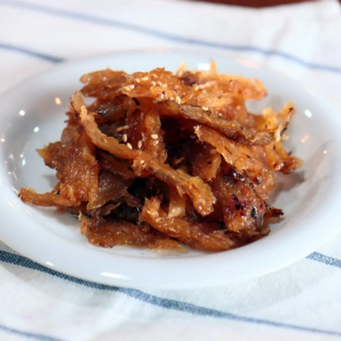 술안주 밥 반찬으로 좋은 아귀채 간장볶음