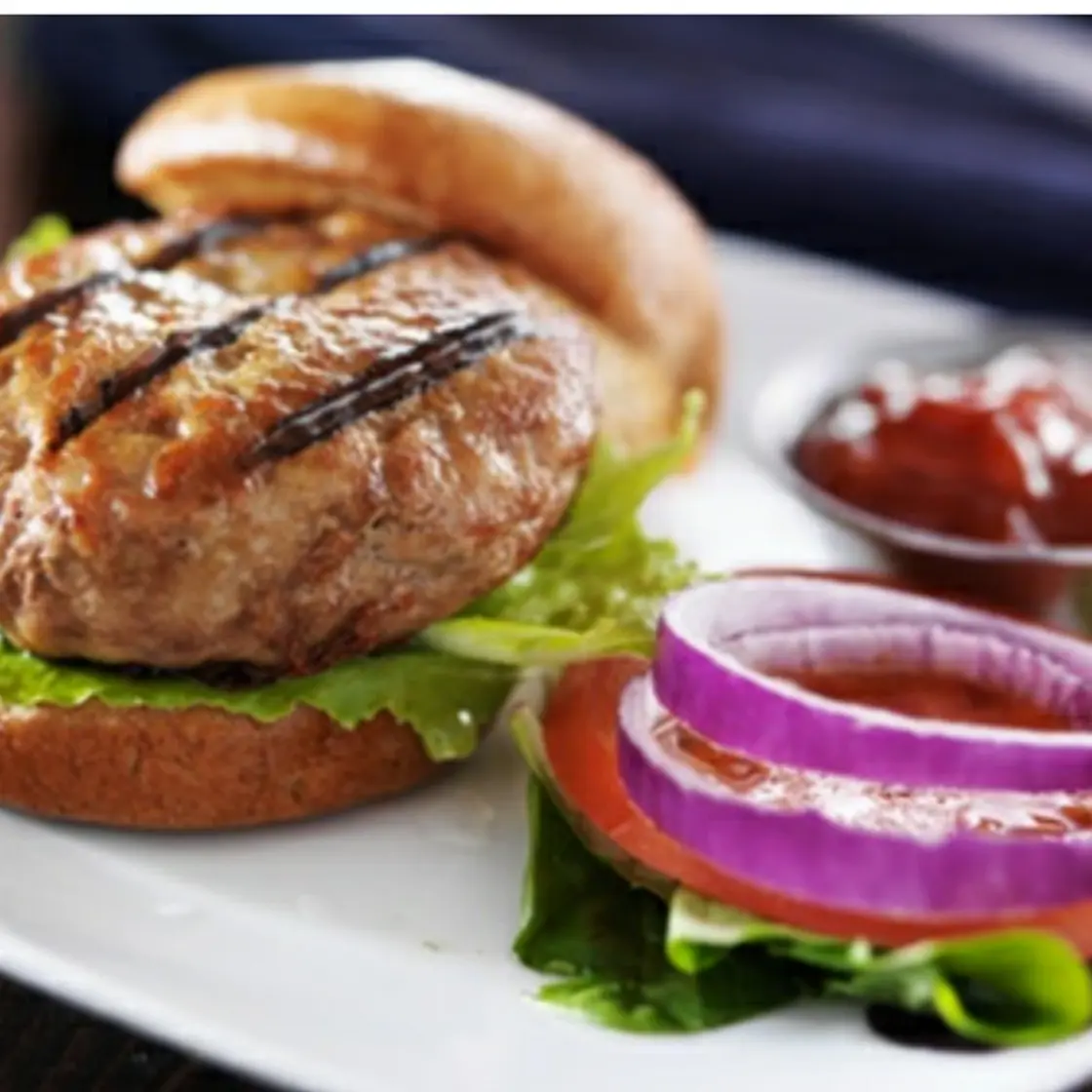 Dinner 3 Turkey Burger and Peas