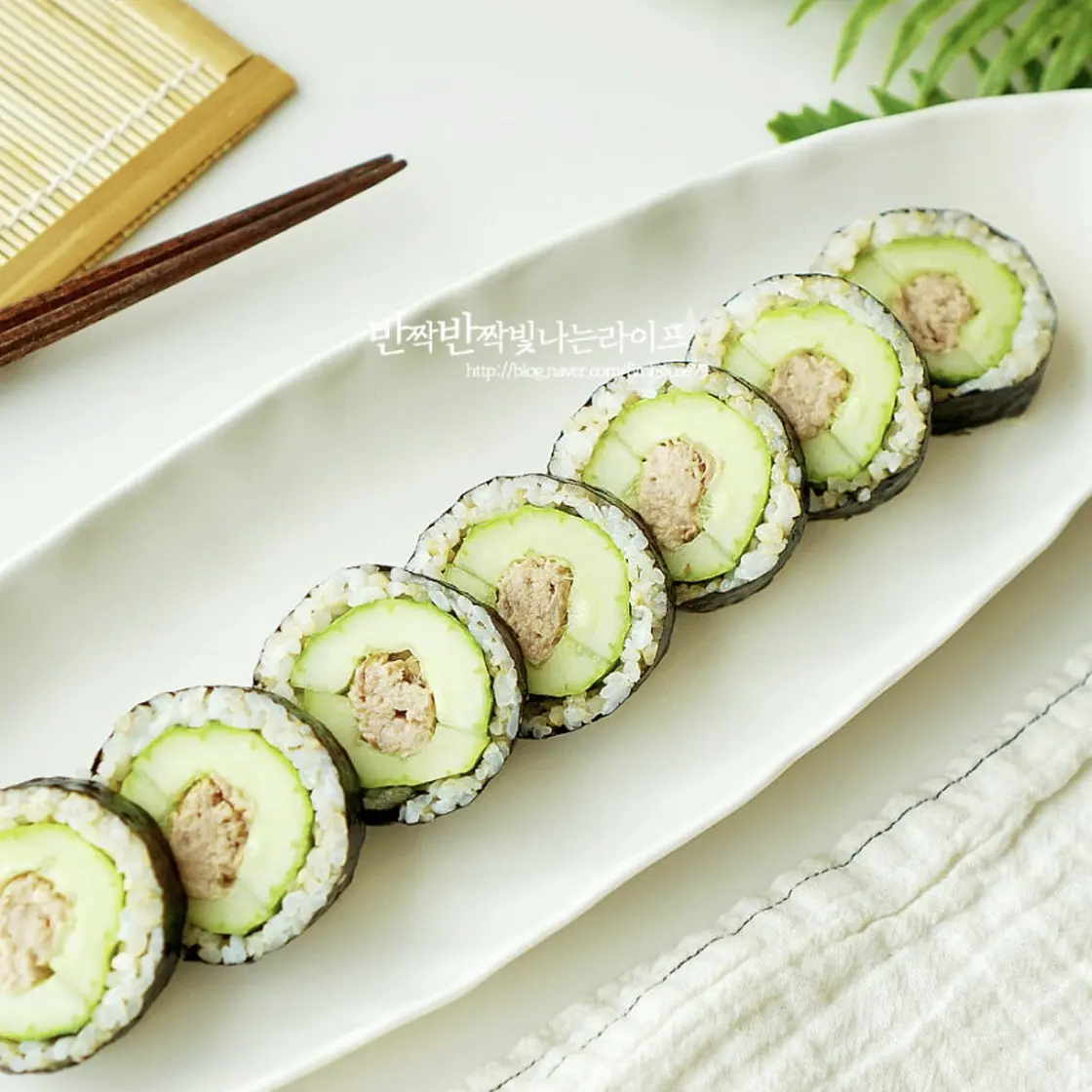 다이어트 오이참치김밥 레시피