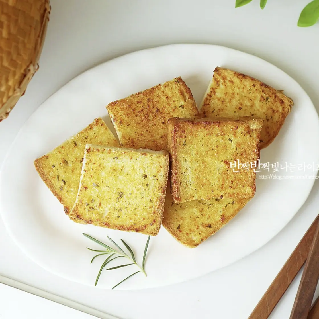 간단 간식 식빵 마늘빵 만드는법