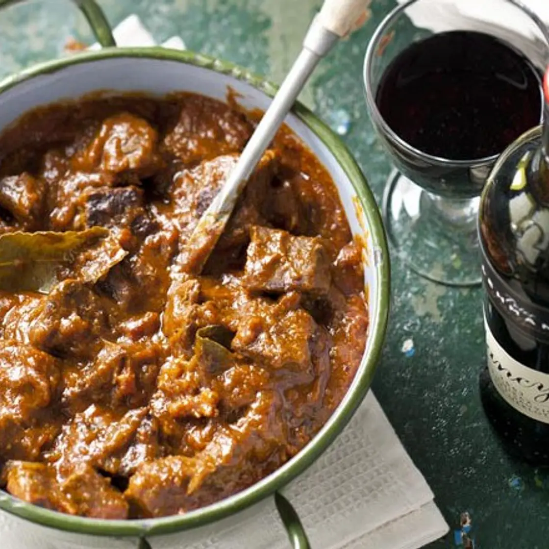 Stoofpot van rundvlees met bokbier