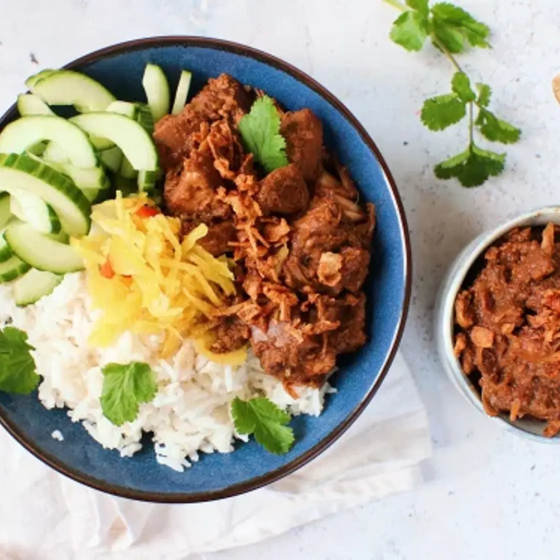 Vegetarische rendang van jackfruit