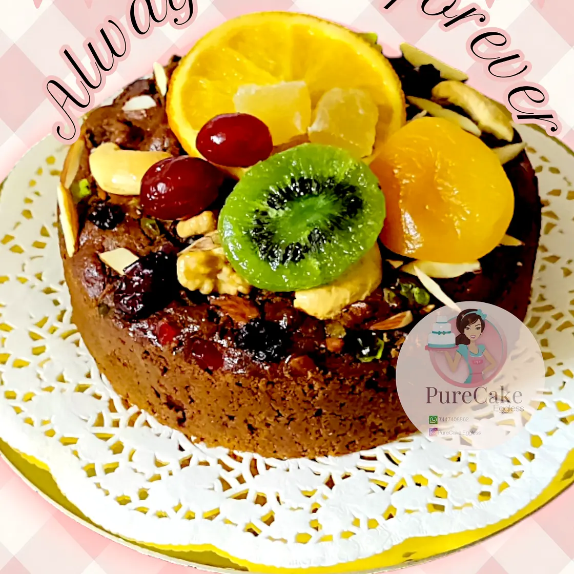 Whole wheat plum cake