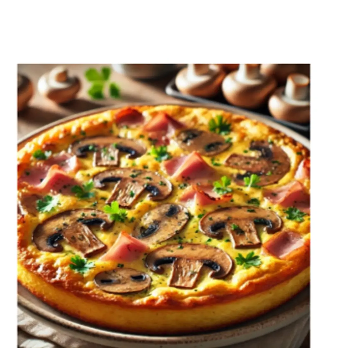 Ham and Mushroom Frittata