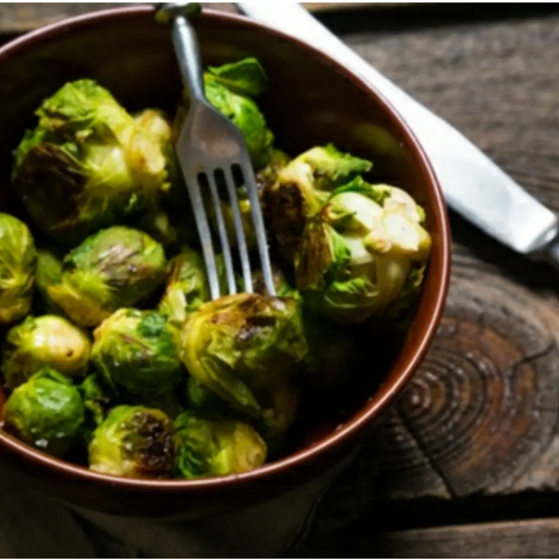 Dinner 8A roasted brussel sprouts