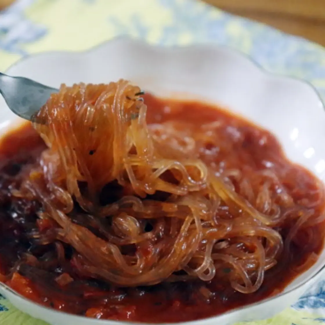 쫄깃한 토마토 당면 파스타