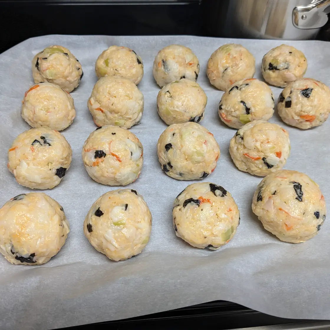 Delicious Crab Rice Balls