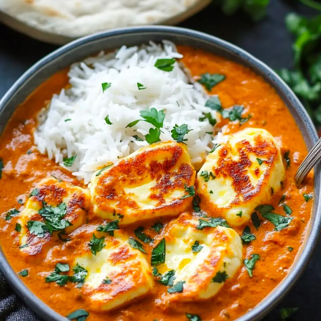 Butter Halloumi Curry