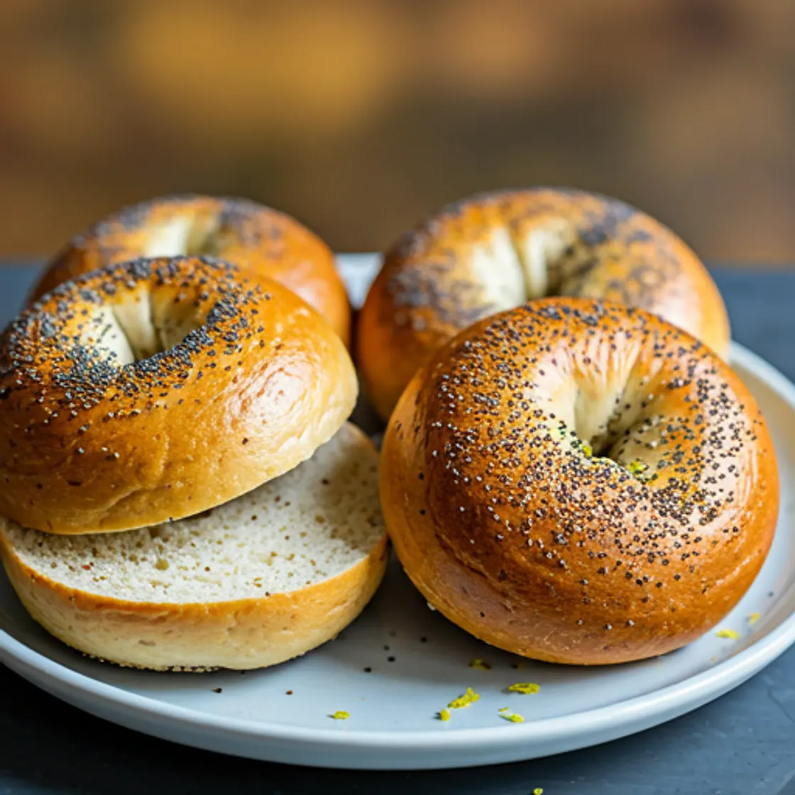 Lemon Poppyseed Bagels