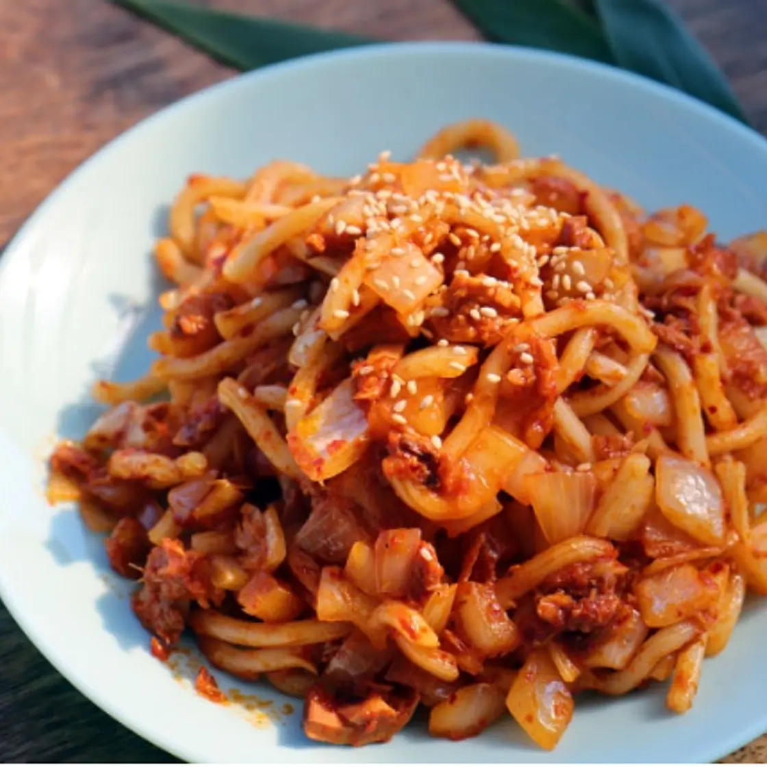 참치 볶음 우동