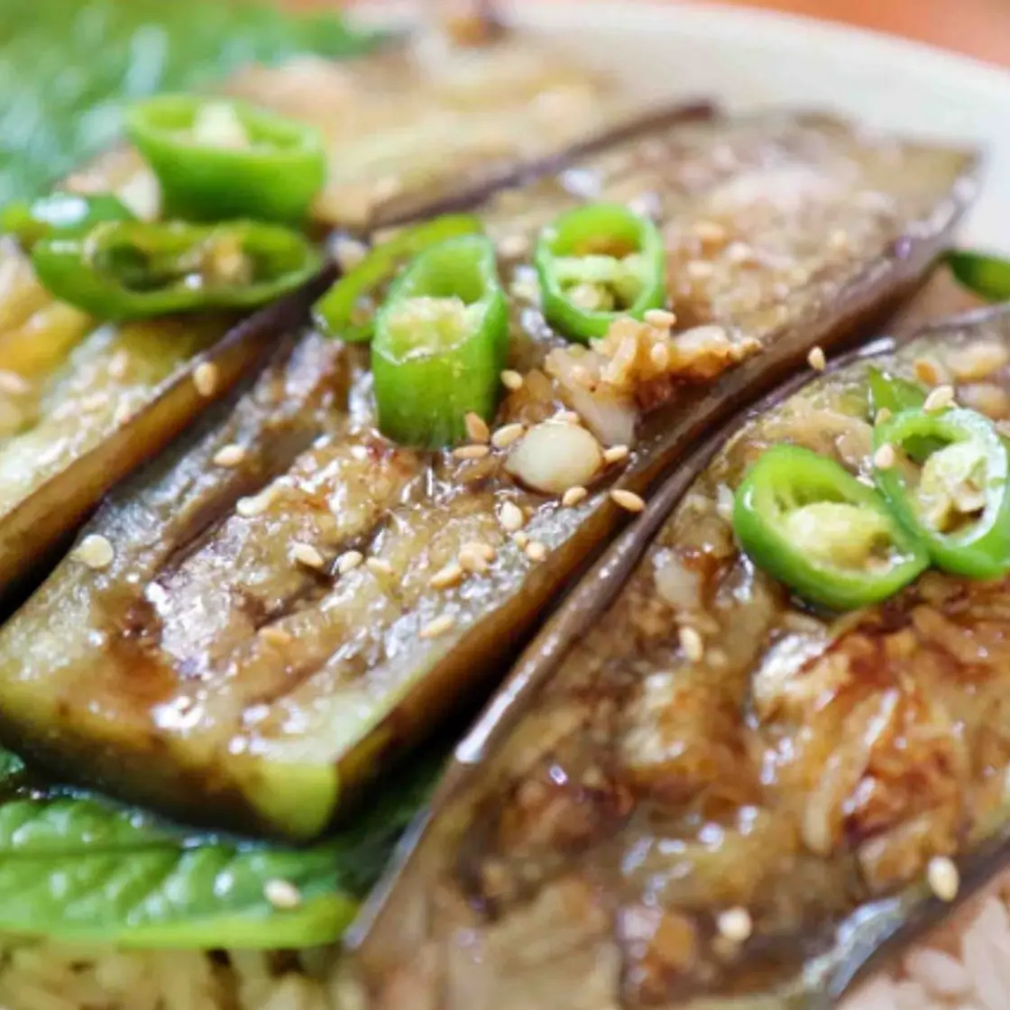 가지 덮밥 (일식풍)