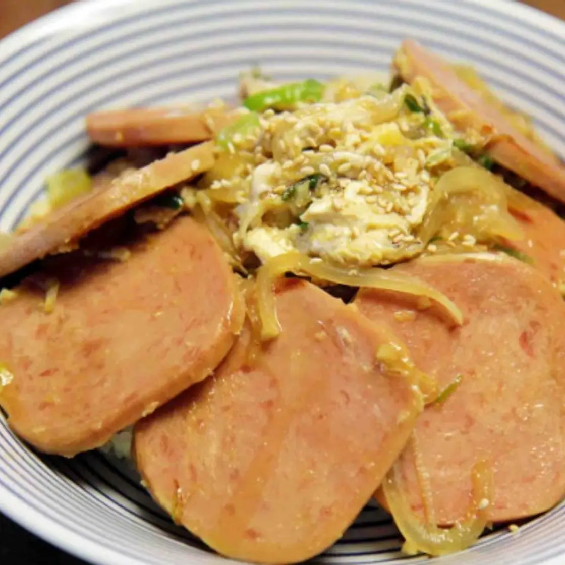 통조림햄 리챔 덮밥