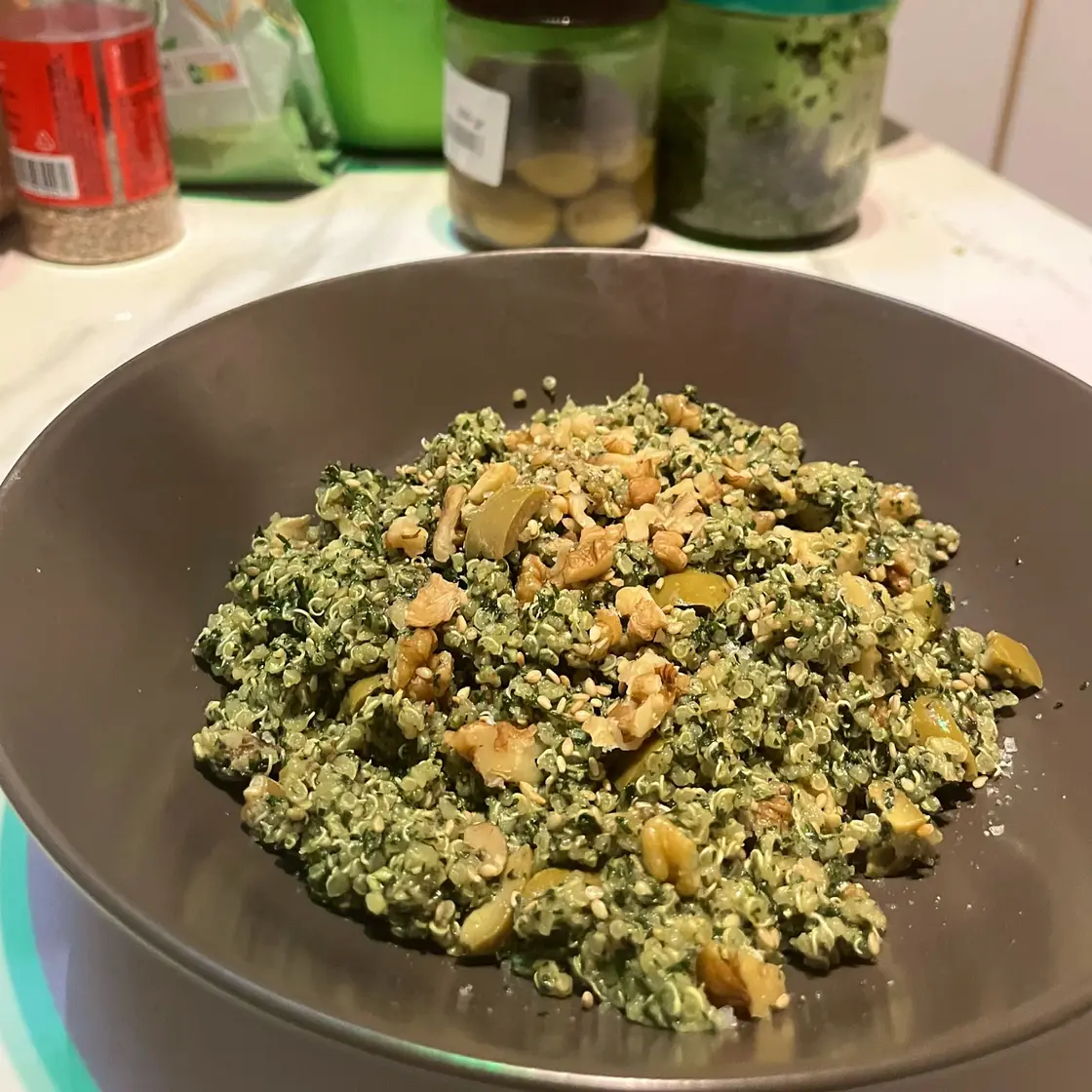 Quinoa Pesto Salad