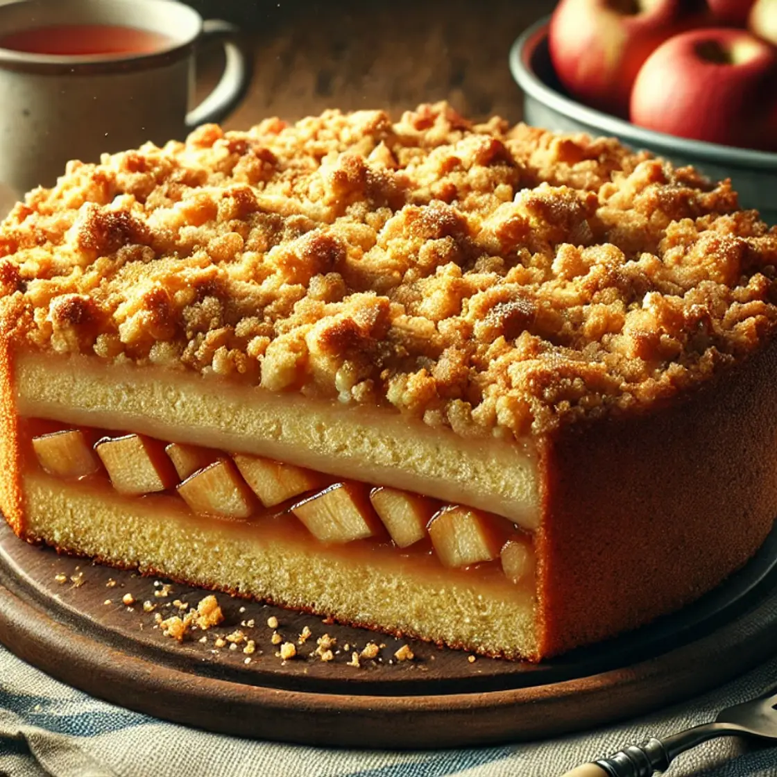 (No Sugar) Apple Crumble Cake