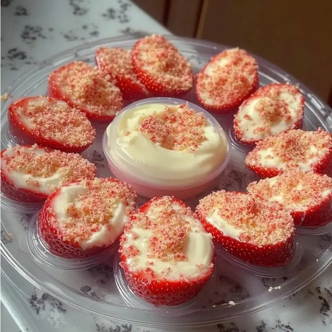 Cheesecake Deviled Strawberries