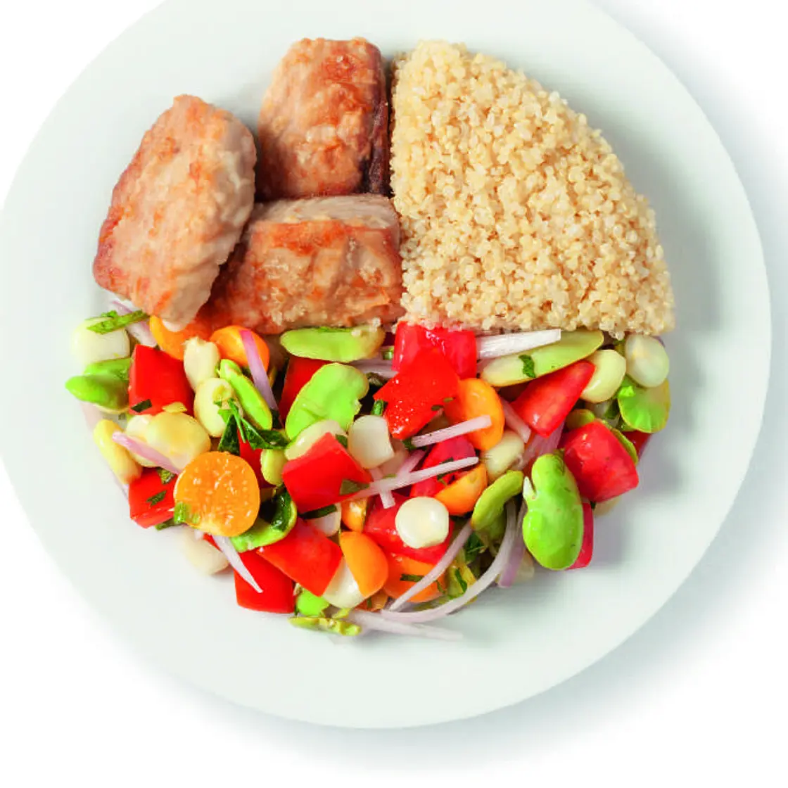 Guiso de quinua con jurel