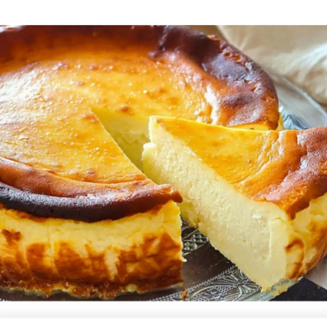 Low sugar Tarta Vasca - Basque Tart