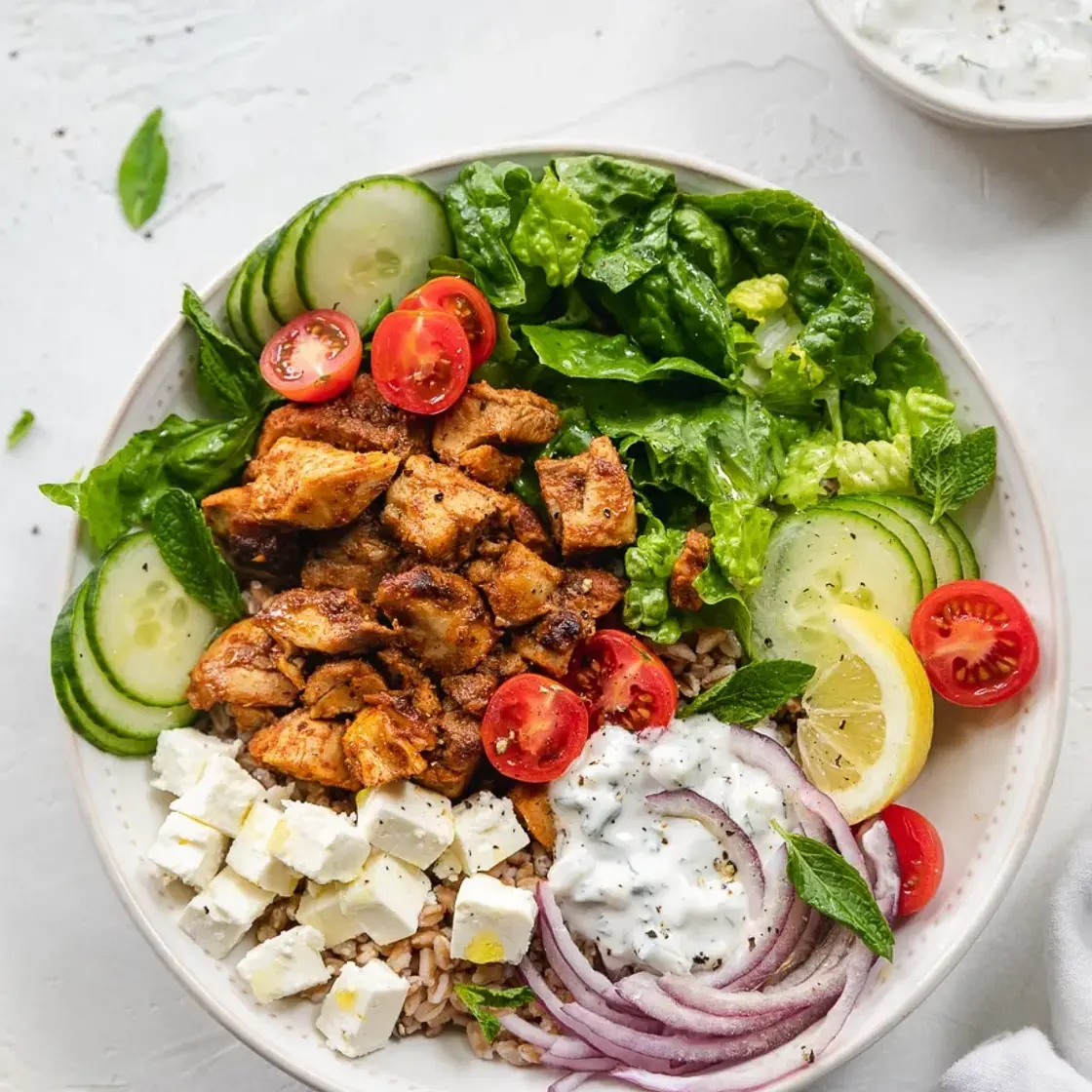 Shawarma Chicken Bowl with Super Greens