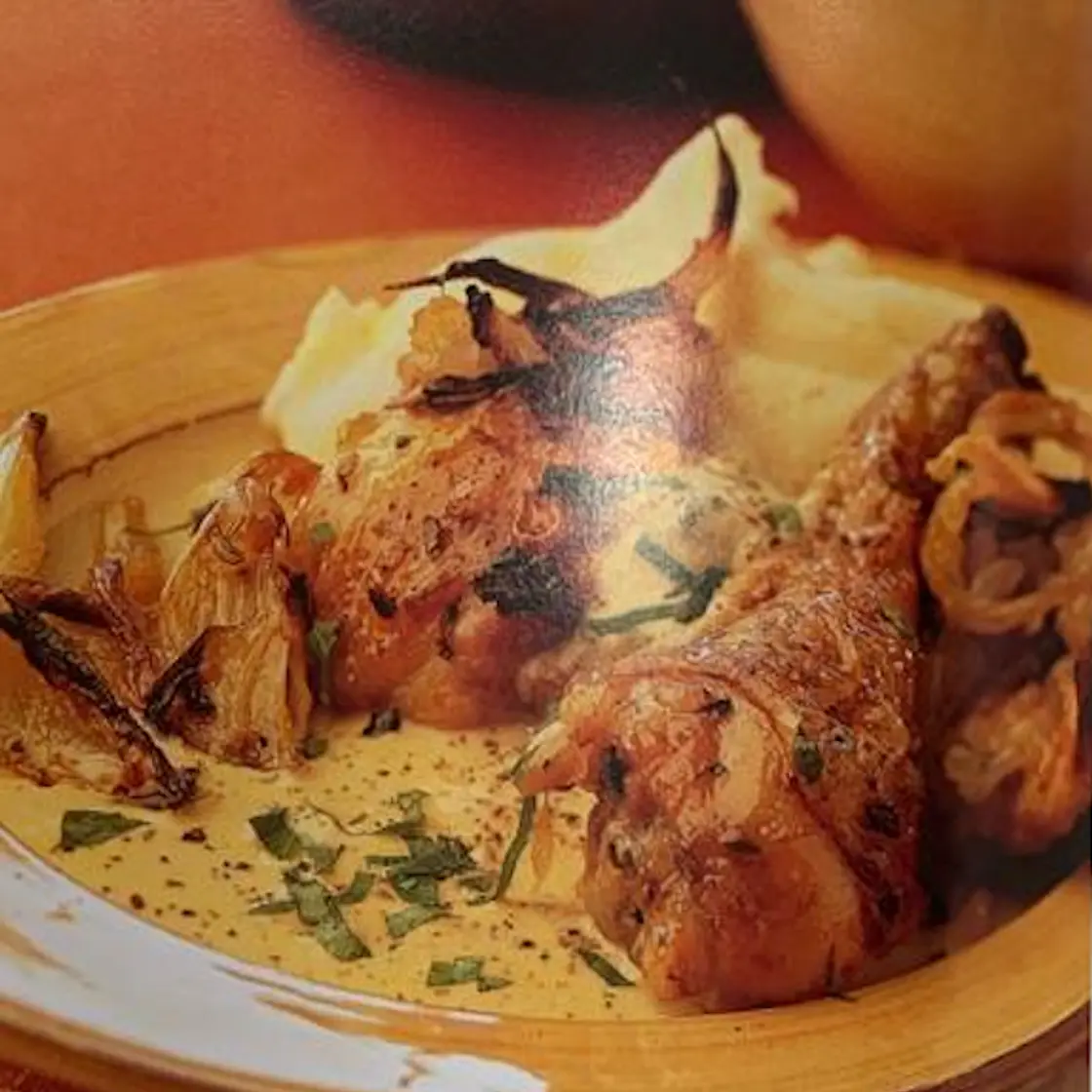 Baked Chicken with Shallots, Garlic and Fennel