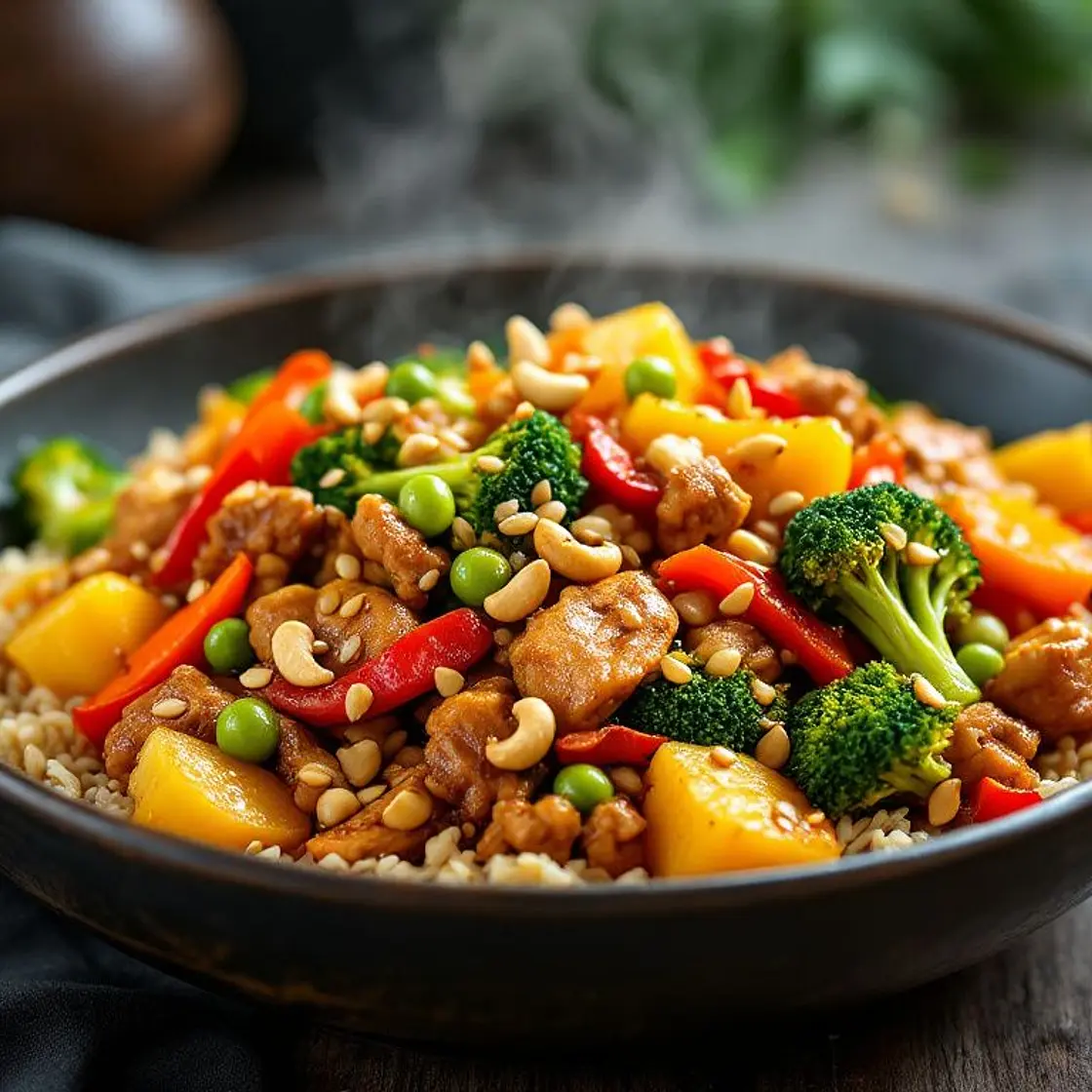 Protein-Packed Ginger Pineapple Chicken Stir Fry
