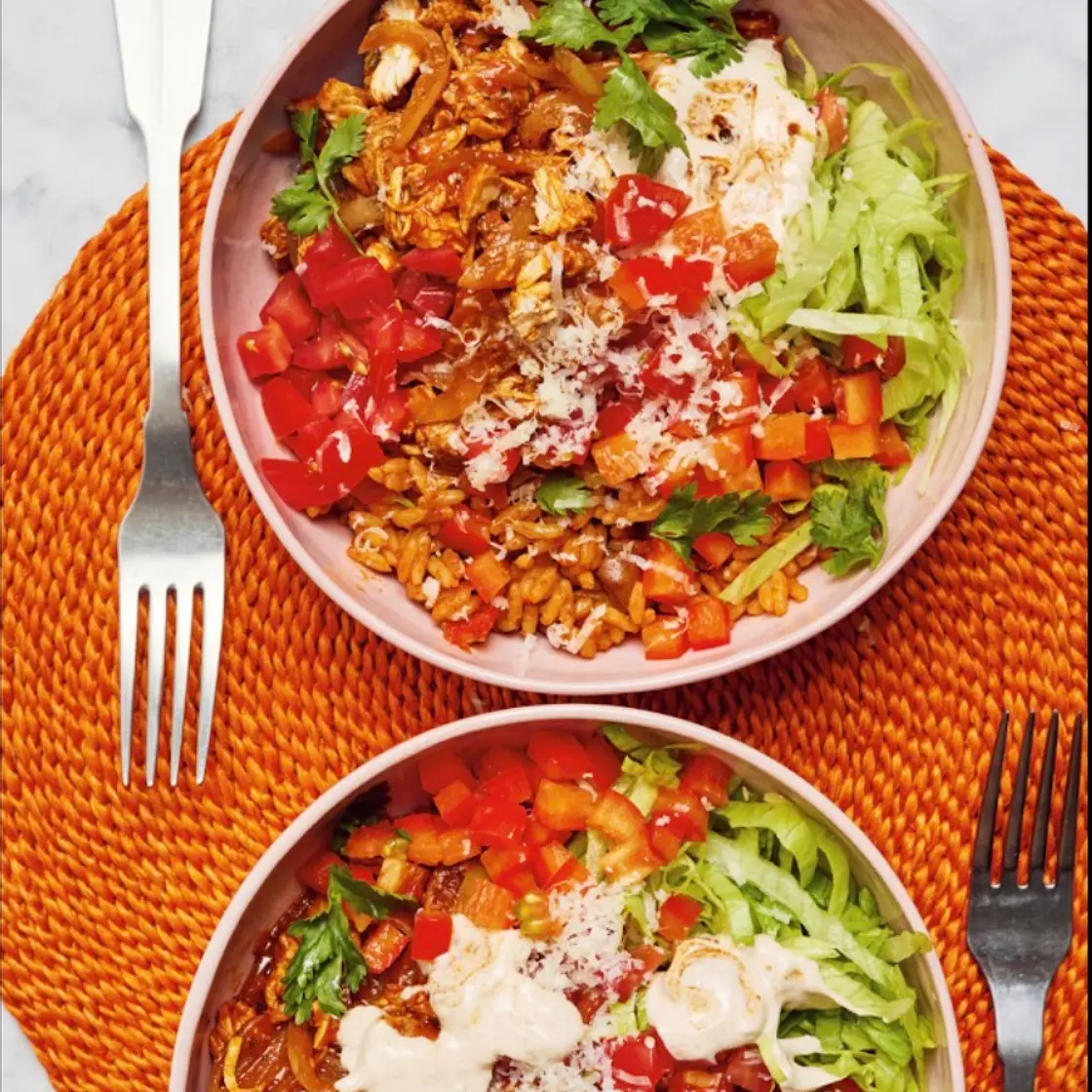 Chicken Tinga style bowls